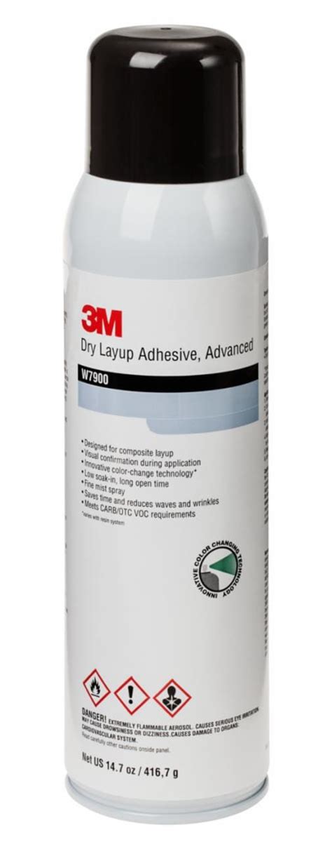 3M™ Dry LayUp Adhesive 2.0 W7900, 14.7 oz, US (P), 12 Canister/Case ...