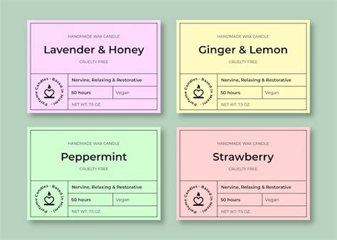 Image result for Candle Labels Free