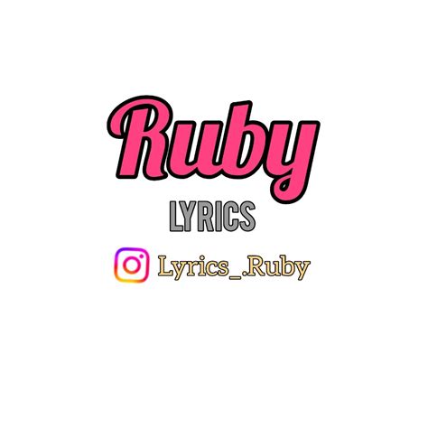 Image result for Chanson Ruby