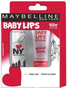 MAYBELLINE NEW YORK Baby Lips Alia Loves NY Broadway Red with Tinted ...