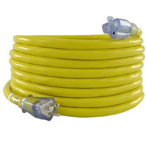 Conntek NEMA 5-15 10 Gauge Indoor/Outdoor Yellow Extension Cord