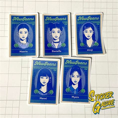 NEWJEANS WATERPROOF STICKER (VINYL LAMINATED, WATERPROOF AND SCRATCH ...