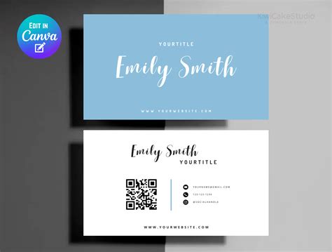 QR Code Business Card Template 的图像结果