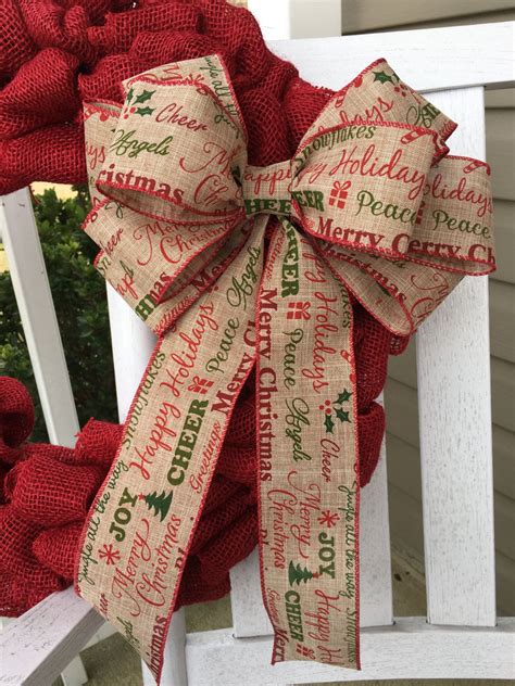 How To Make A Xmas Bow For Wreaths at Tony Richards blog