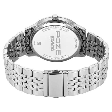 Buy Online Sonata Poze Quartz Analog Tiffany Blue Dial Silver Coloure ...