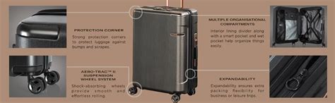 Samsonite EVOA TECH Smart Spinner 75/28 with Fingerprint Lock -Brushed ...
