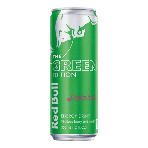 Red Bull Green Edition Dragon Fruit Energy Drink, 12 fl oz Can ...
