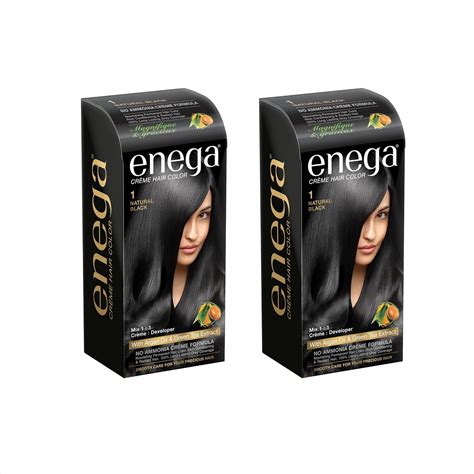 Enega no ammonia grey coverage long lasting Creme Hair Color with Argan ...