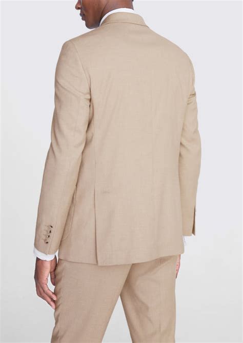 Double Breasted Slim Fit Blonde Camel Suit – Tumuh