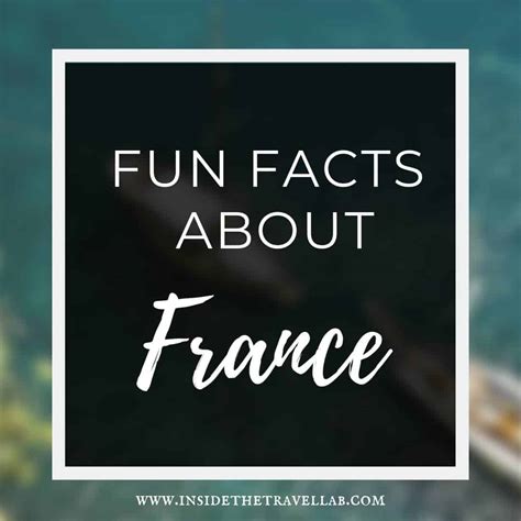 Silly Facts About France