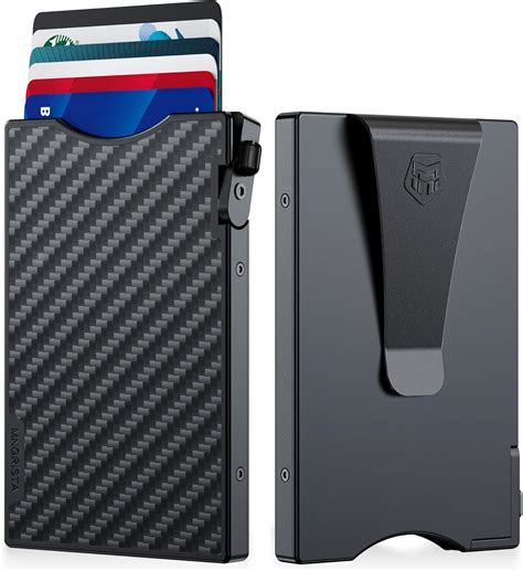 Amazon.com: MNGARISTA Minimalist Slim Metal Wallet for Men, Pop Up ...