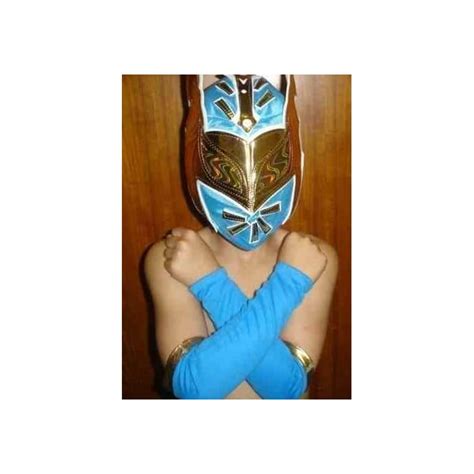 Buy Sin Cara Blue Fancy Dress Up Costume Outfit Suit Gear Wrestlemania ...