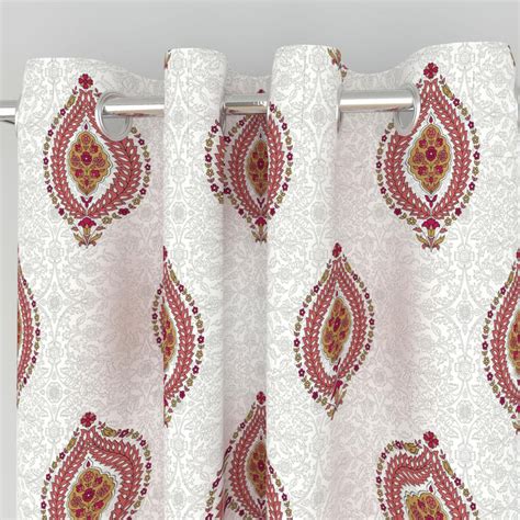 Buy India Inspired Set of 2 Printed Semi-Blackout Window Curtains from ...