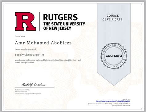 I am pleased to share that I have recently completed the Supply Chain ...