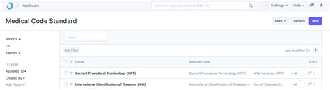 Medical Code Standard