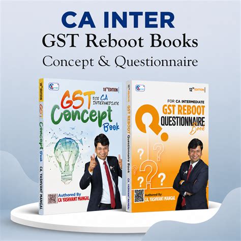 CA Inter GST Concept Book & Questionnaire Book Combo For Sep. 26 / Jan ...
