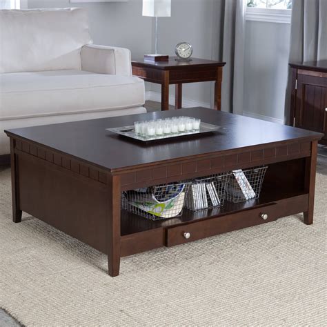 30 Best Collection of Why Square Dark Wood Coffee Tables Are a Timeless ...