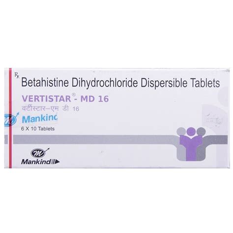 VERTISTAR MD 16MG TABLET Price, Uses, Side Effects, Composition ...