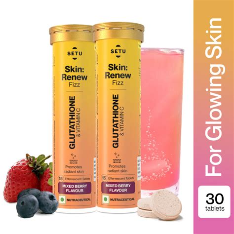Buy Setu Skin Renew L-Glutathione Tablets with Vitamin C for Glowing ...