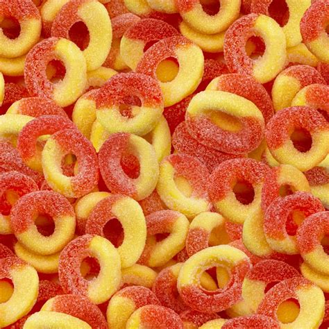 Amazon.com : Peach Rings Gummy | 1-Pound Bag | Sour and Sweet Chewy ...