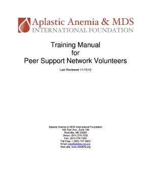 Fillable Online assets aamds Peer Support Training Manual v10 ...