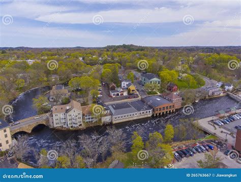 Ipswich Aerial View, Massachusetts, USA Stock Image - Image of building ...