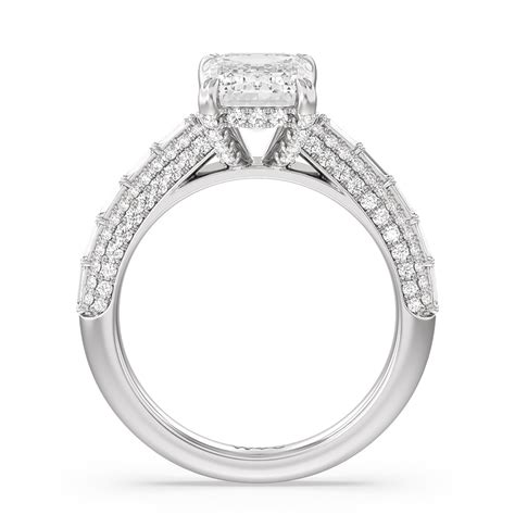 The Soho 3 9/10 CTTW Round Cut Lab Grown Diamond Engagement Ring in ...