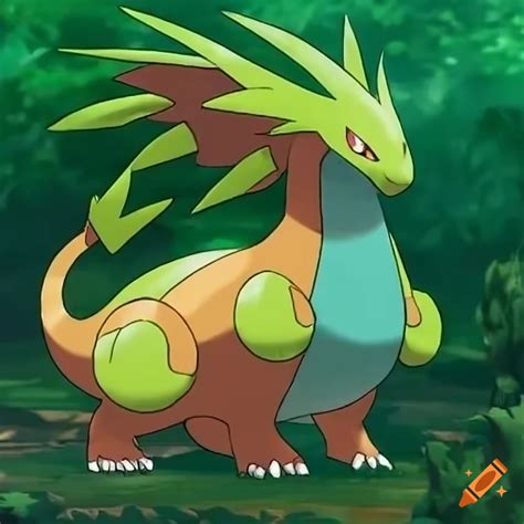 Pokemon zygarde in bipedal form on Craiyon