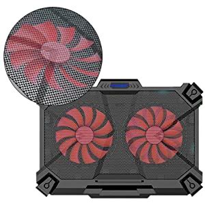 Cosmic Byte Comet Laptop Cooling Pad, Dual 140 mm Fans, LED Lights, Fan ...