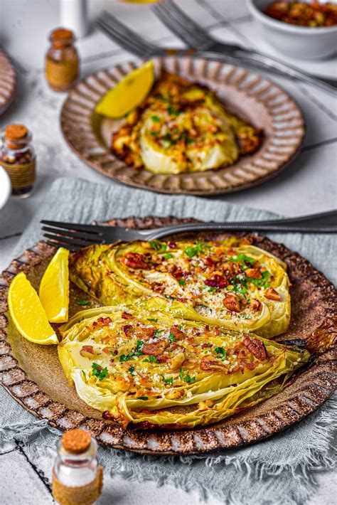 Baked Cabbage Steaks - CheekyKitchen