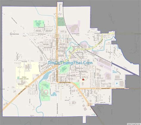 Map of Chilton city, Wisconsin - Thong Thai Real