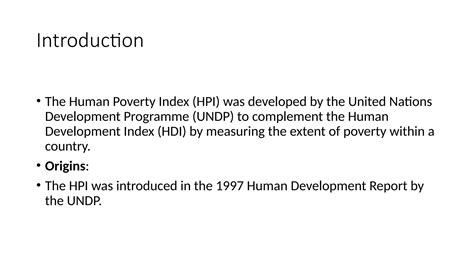 Human Poverty Index(HPI): Meaning, Measures, Calculation | PPTX