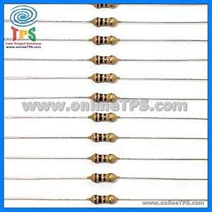 10 Ohm 1/4 Watt 5% Tolerance Resistor Pack - Set of 250 for Efficient ...