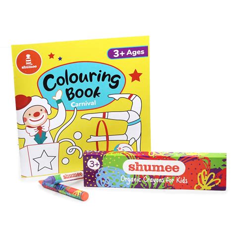 Carnival Colouring book and Organic Crayon Kit (3-6 years) – Shumee