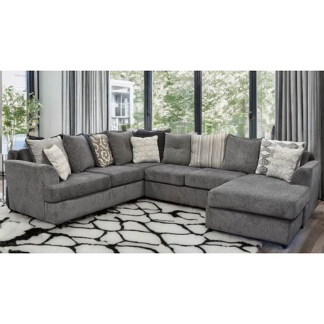 Sectional Park Avenue Marshal Shark Right 3 bodies Dark gray Courts Guyana
