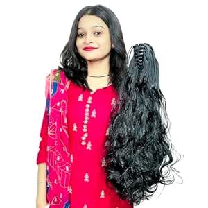 AHS Wavy Claw-Clutcher Ponytail And Wigs Synthetic Fiber Clutcher for ...