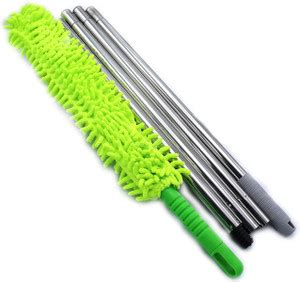 iLife Microfiber Feather Duster with Telescoping Extension Stainless ...