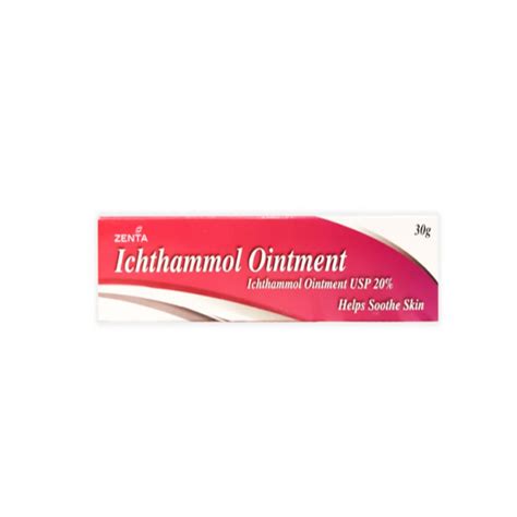 ZENTA ICHTHAMMOL 20% OINTMENT 30G - Pharmazone