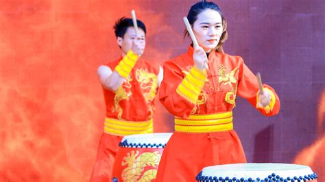 开业仪式中国鼓开场秀传统鼓舞震撼表演节目 - 哔哩哔哩
