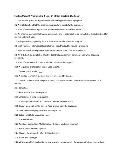 Image result for Logic Chapter Two Questions and Answers