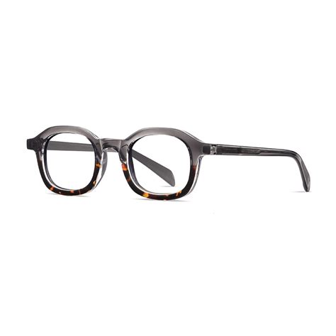 Vintage Grey D.A. Brown Black Frame Blue Ray Lens Full Rim | Spectacle ...