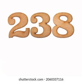 Number 238 Wood Isolated On White Stock Photo 2060337116 | Shutterstock