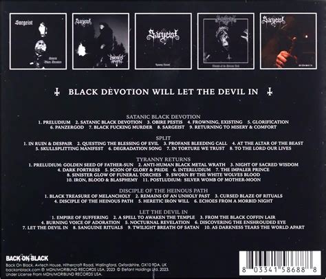 Sargeist - Black Devotion Will Let The Devil In Box Set - Kupindo.com ...