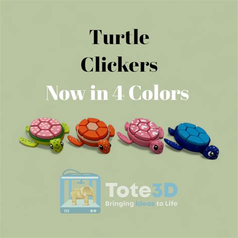 🐢 Clicker Turtles – Satisfying & Relaxing Fidgets – Tote3D