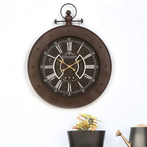 Buy Emperor Wall Clock (Brown) Online in India | Nilkamal Homes