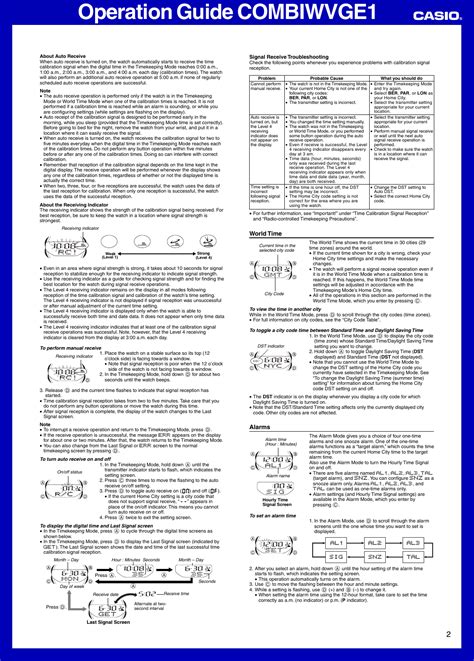 Image result for Casio Watch User Guide