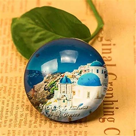 Buy Weekino Blue Church Santorini Greece Refrigerator Fridge Magnet ...