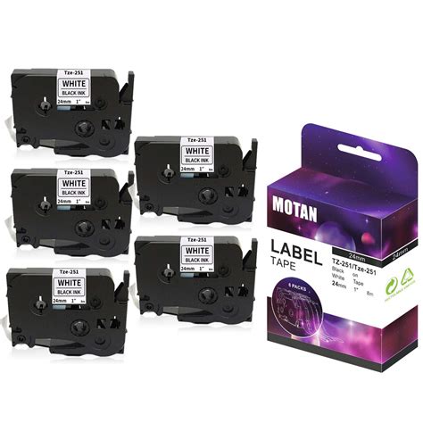 Motan Ptouch Compatible for Tze-251 Tz-251 Tze251 24mm 1" Label Tape 8m ...