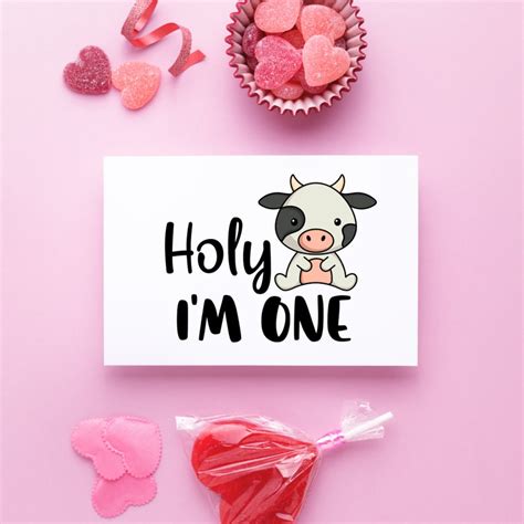 Buy Holy Cow Im One SVG, Holy Cow I'm One Png, Digital Download ...
