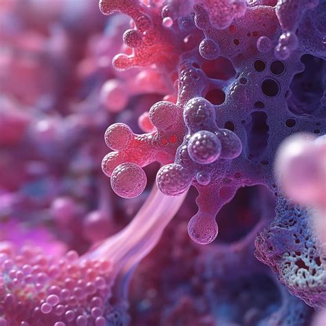 Quotrendered cluster of cells and microscopic detailsquot | Premium AI ...